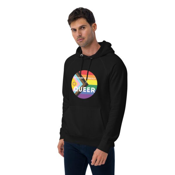 Perfectly Queer Unisex Raglan Hoodie - Image 2